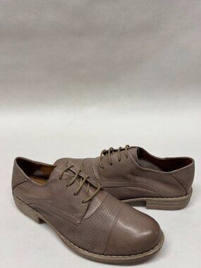 MIZ MOOZ LEATHER LACE UP OXFORD SHOES TAN 37EU / 7US NEW # T-42
